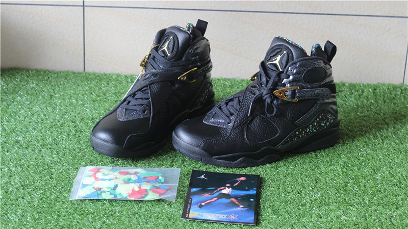 Authentic Air Jordan 8 Retro CHAMPIONSHIP PACK \"CONFETTI\" Cigar 8